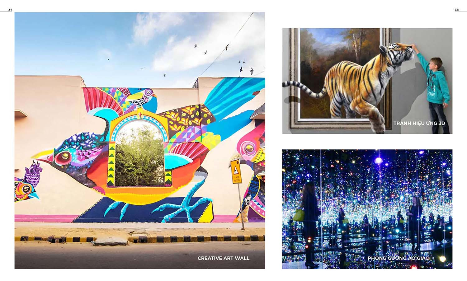 Thác nước cầu vồng công nghệ trong Vincom Grand Park