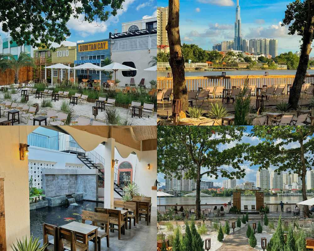 Tiệm cà phê Tò Vò nhìn ra Landmark 81