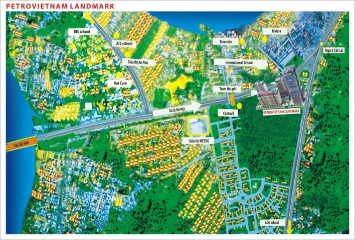 Toàn cảnh Petrovietnam Landmark từ trên cao
