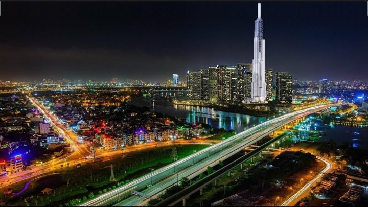 Toàn cảnh tòa nhà Landmark 81 sừng sững, hướng dẫn đường đi nổi bật giữa Sài Gòn