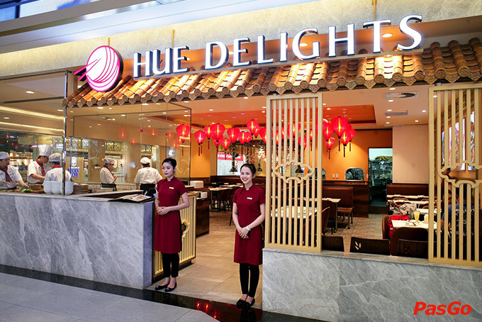 Tổng quan không gian nhà hàng Hue Delights tại B1-31 Vincom Landmark 81