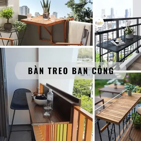 Top 10+ Mẫu Bàn Treo Ban Công Chung Cư Đẹp, Tiết Kiệm Diện Tích 2025