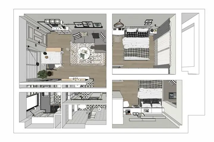 Các File Sketchup Nội Thất Chung Cư: Kho Tàng Thiết Kế Đa Dạng Và Cách Sử Dụng Hiệu Quả