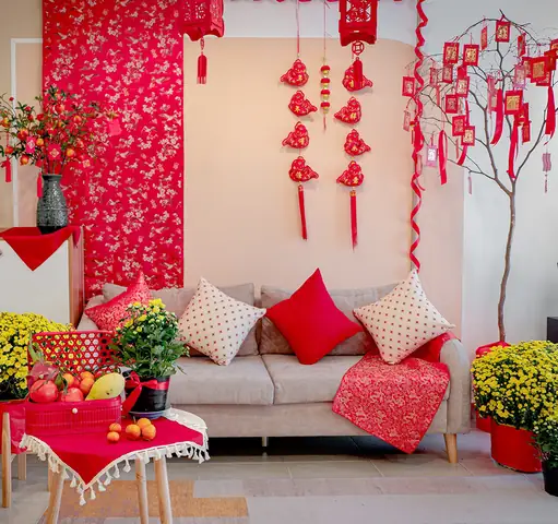 Gợi Ý Ý Tưởng Trang Trí Tết Nhà Chung Cư Sang Trọng, Ấm Cúng
